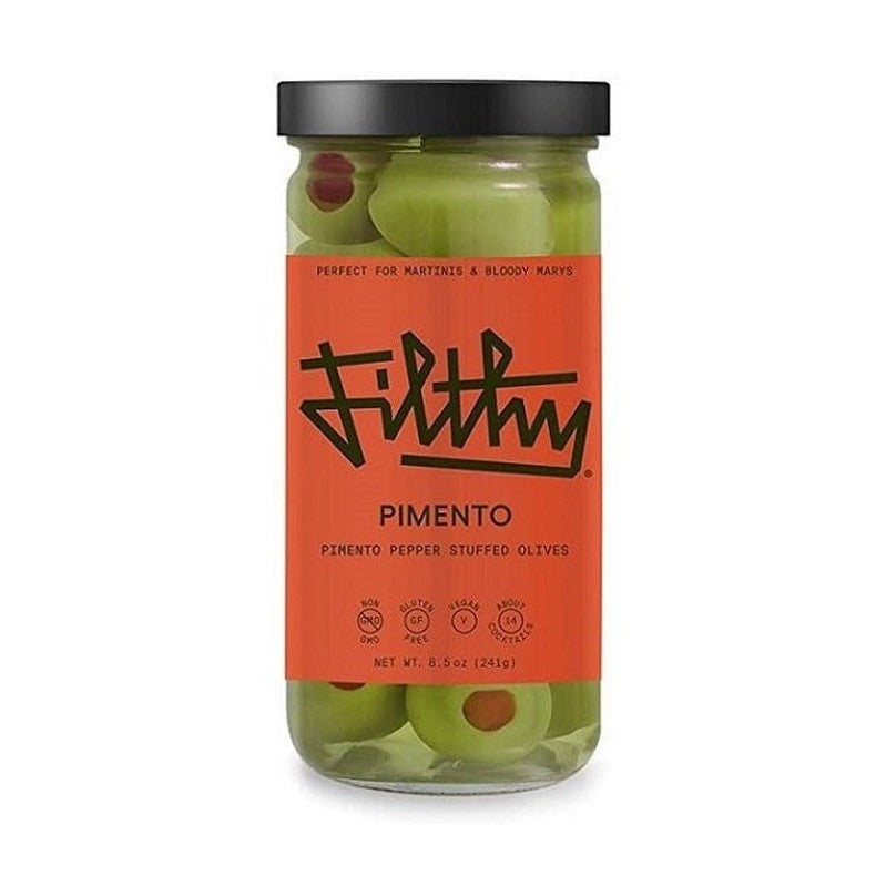 Filthy Foods Pimento Pepper Stuffed Olives Cocktail Garnish - LoveScotch.com