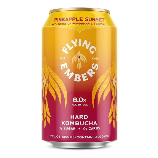 Flying Embers Pineapple Sunset Hard Kombucha 6-Pack