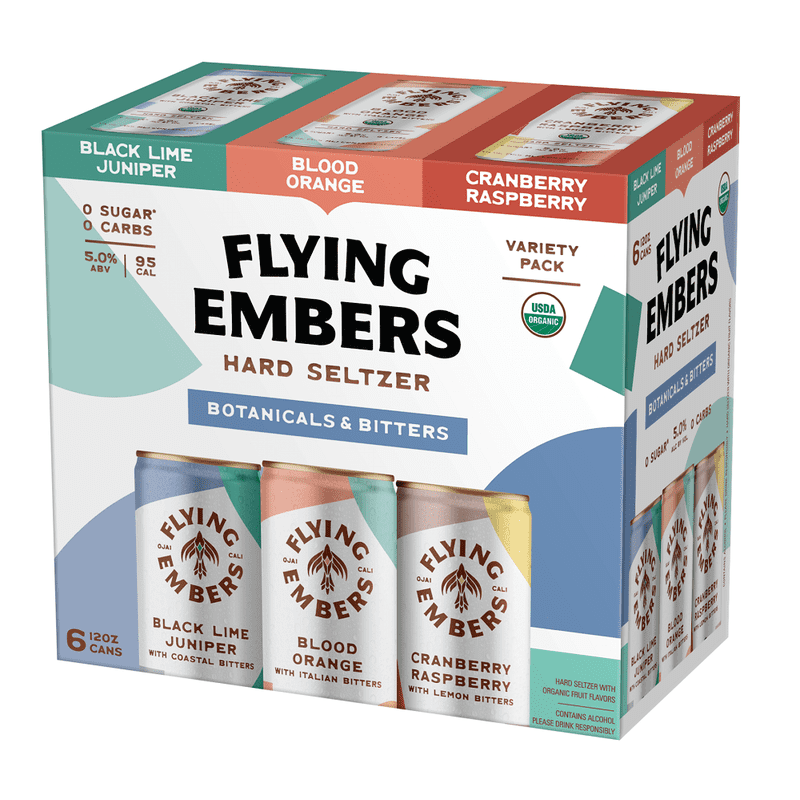 Flying Embers Botanicals & Bitters Hard Seltzer Variety 6-Pack - LoveScotch.com