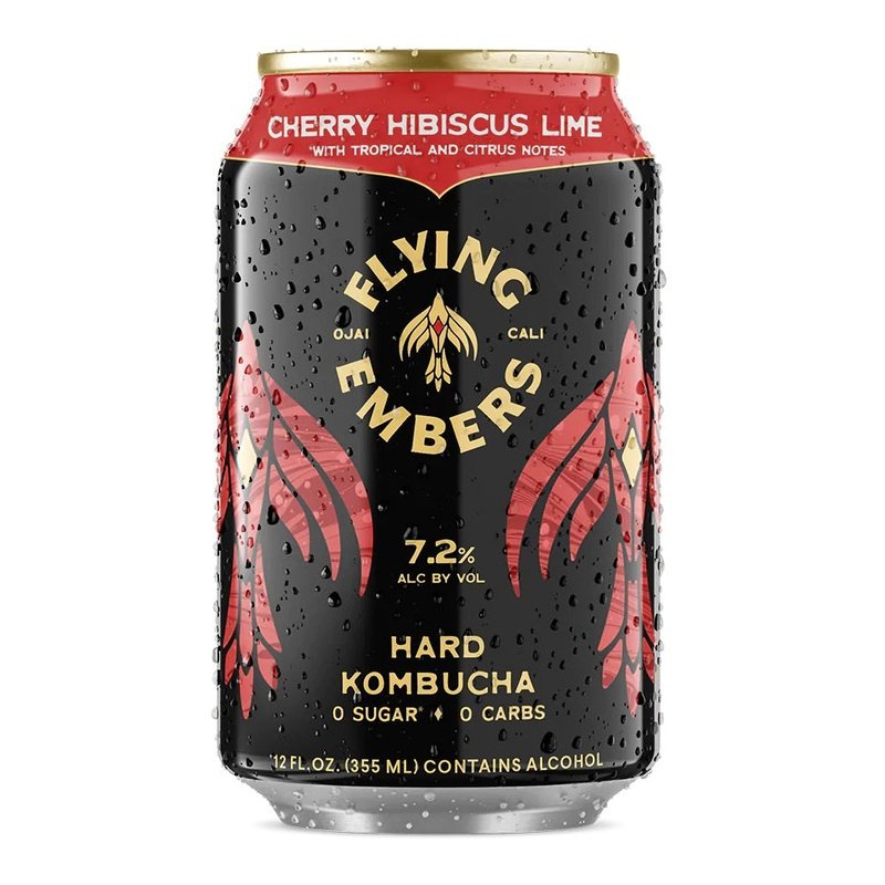 Flying Embers Cherry Hibiscus Lime Hard Kombucha 6-Pack - LoveScotch.com