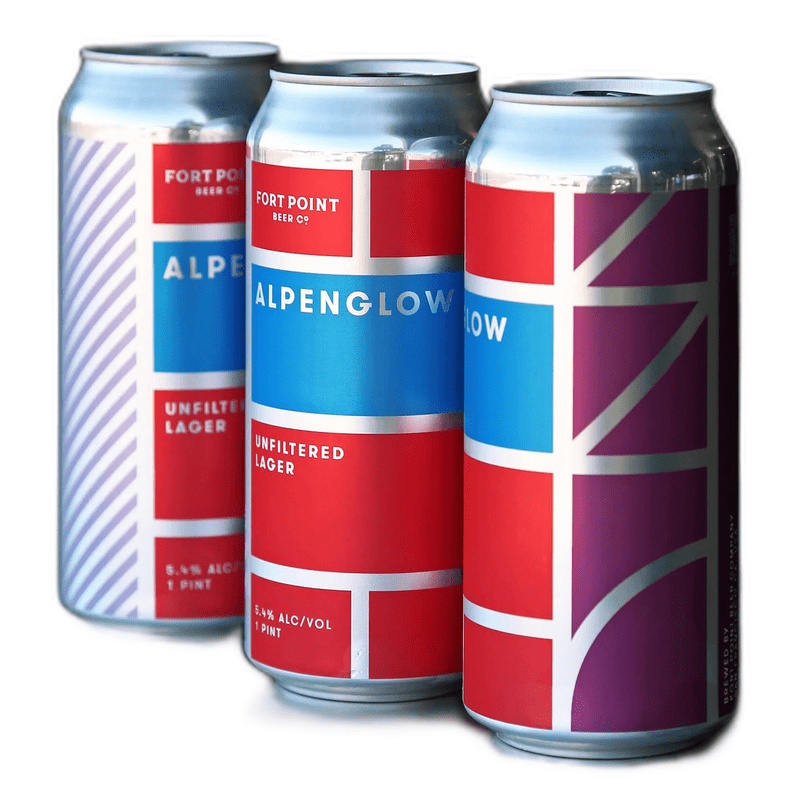 Fort Point Alpenglow Unfiltered Lager Beer 4-Pack - LoveScotch.com