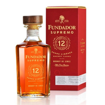 Fundador Supremo 12 Year Old Pedro Ximénez Sherry Casks Brandy de Jerez Liter - LoveScotch.com