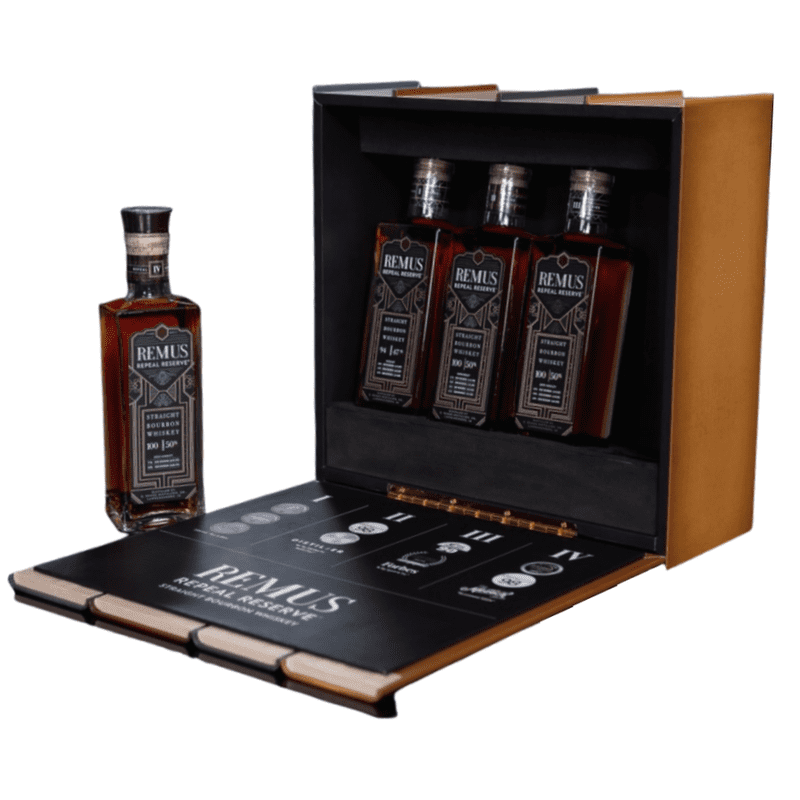 Remus Repeal Reserve Straight Bourbon Whiskey 4-Pack Gift Box - LoveScotch.com