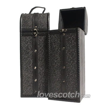 Gift Box - Wooden Black Elegance Leather Belted - LoveScotch.com