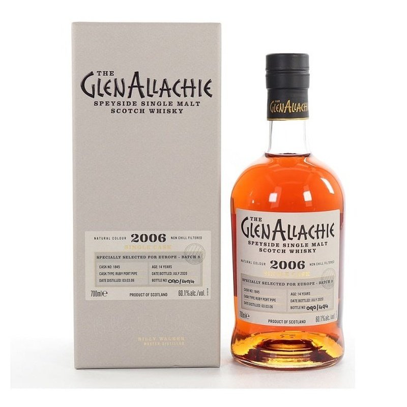 The GlenAllachie 14 Year Old 2006 Single Cask Ruby Port Pipe Speyside Single Malt Scotch Whisky - LoveScotch.com