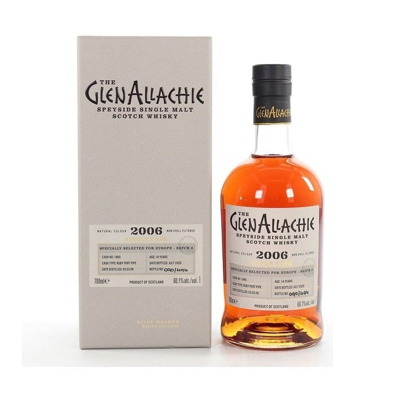 The GlenAllachie 14 Year Old 2006 Single Cask Ruby Port Pipe Speyside Single Malt Scotch Whisky - LoveScotch.com