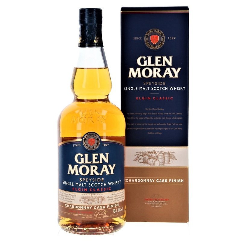 Glen Moray Classic Chardonnay Cask Finish Speyside Single Malt Scotch Whisky - LoveScotch.com