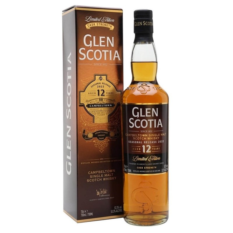 Glen Scotia 12 Year Old Amontillado Sherry Cask 2022 Campbeltown Single Malt Scotch Whisky - LoveScotch.com