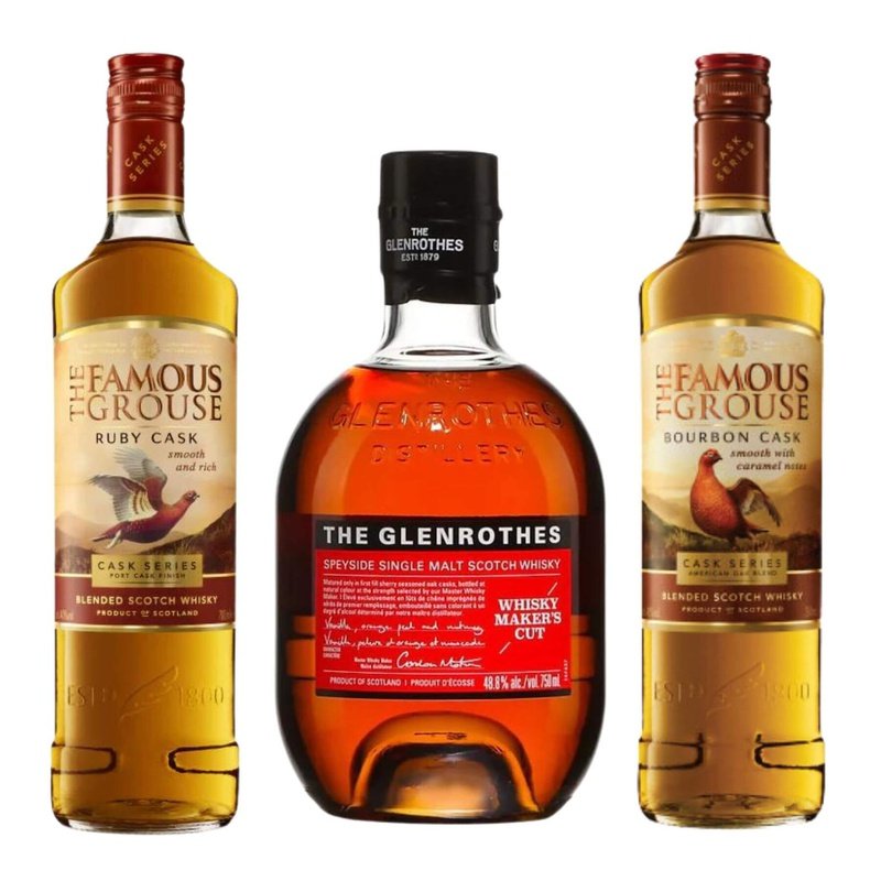 Glenrothes 'Whisky Maker's Cut' Scotch & Famous Grouse Cask Series Bourbon Cask Blended Scotch - LoveScotch.com