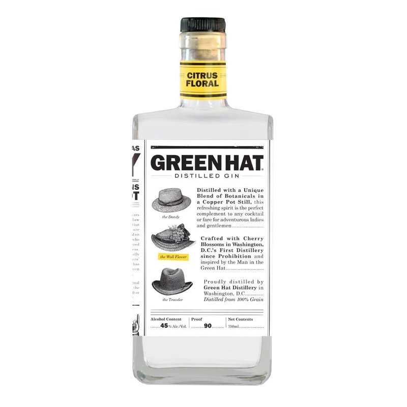 Green Hat Citrus-Floral Gin - LoveScotch.com