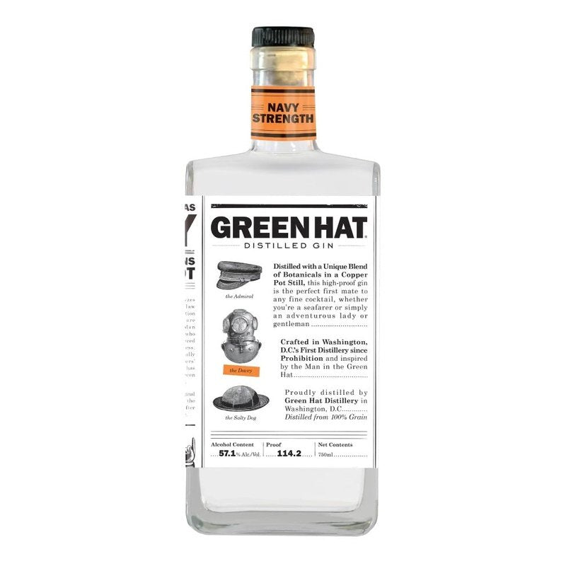 Green Hat Navy Strength Gin - LoveScotch.com