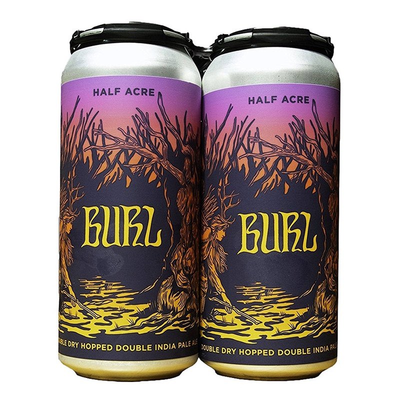 Half Acre Beer Co. Burl Double Dry Hopped DIPA Beer 4-Pack - LoveScotch.com