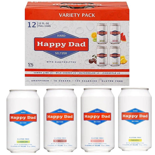 Happy Dad Hard Seltzer Variety 12-Pack