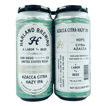 Harland Brewing Azacca Citra Hazy IPA Beer 4-Pack - LoveScotch.com