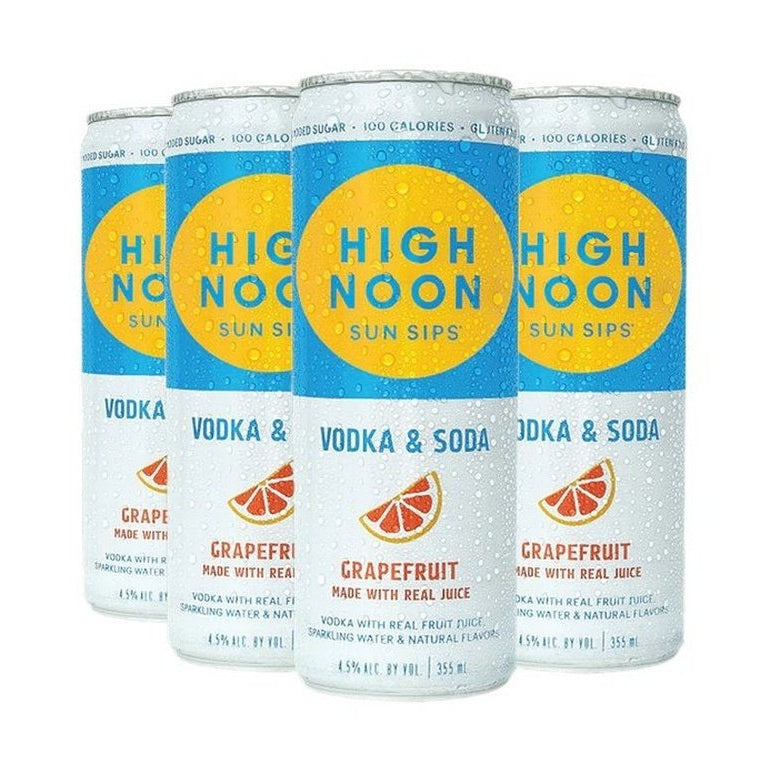 High Noon Grapefruit Hard Seltzer 4-Pack - LoveScotch.com