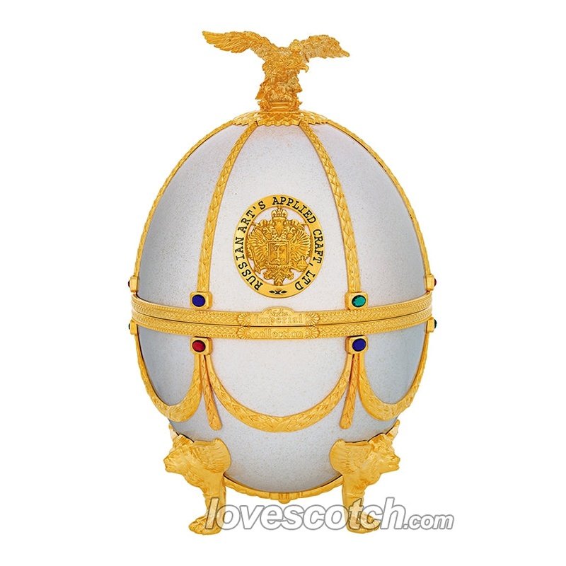 Imperial Collection Vodka Carafe In White Faberge Egg - LoveScotch.com