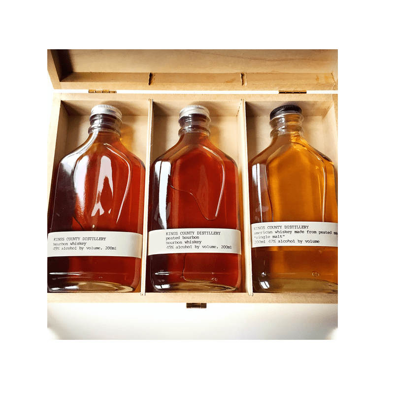 Kings County Distillery Aged Whiskey 3-Pack Gift Set - LoveScotch.com