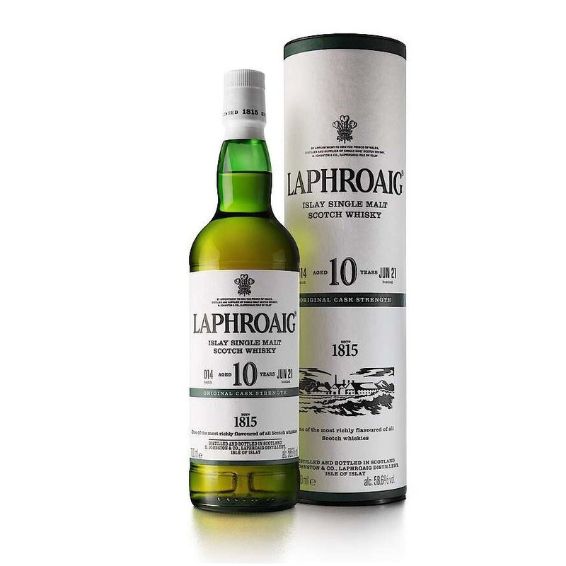 Laphroaig 10 Year Old Cask Strength Batch #014 Islay Single Malt Scotch Whisky - LoveScotch.com