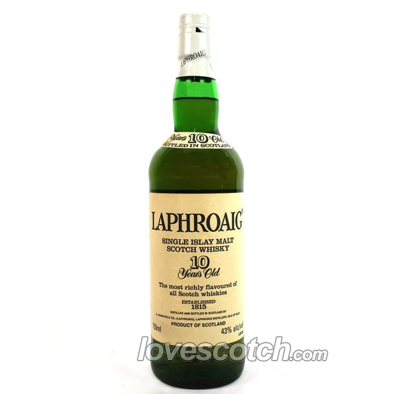 Laphroaig 10 Year Old (MC) Old Label - LoveScotch.com