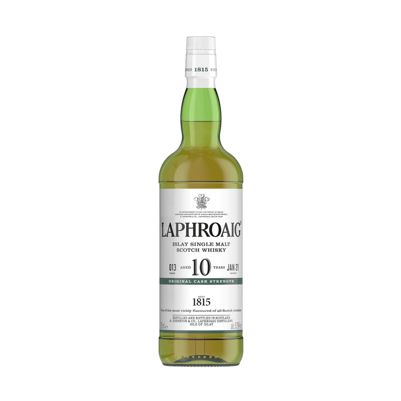 Laphroaig 10 Year Old Original Cask Strength Islay Single Malt Scotch Whisky - LoveScotch.com