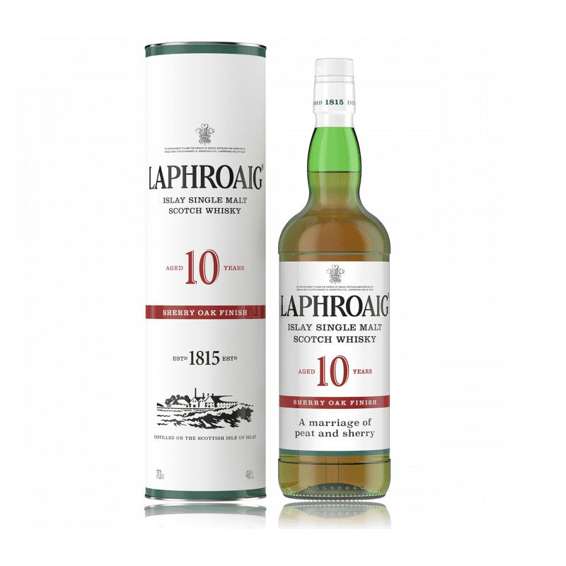 Laphroaig 10 Year Old Sherry Oak Finish Islay Single Malt Scotch Whisky - LoveScotch.com