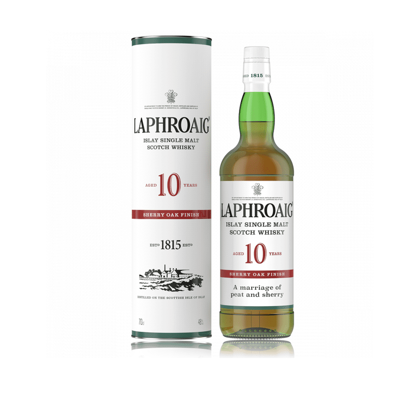 Laphroaig 10 Year Old Sherry Oak Finish Islay Single Malt Scotch Whisky - LoveScotch.com