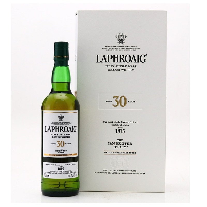 Laphroaig 30 Year Old 'The Ian Hunter Story Book 1: Unique Character' Islay Single Malt Scotch Whisky - LoveScotch.com