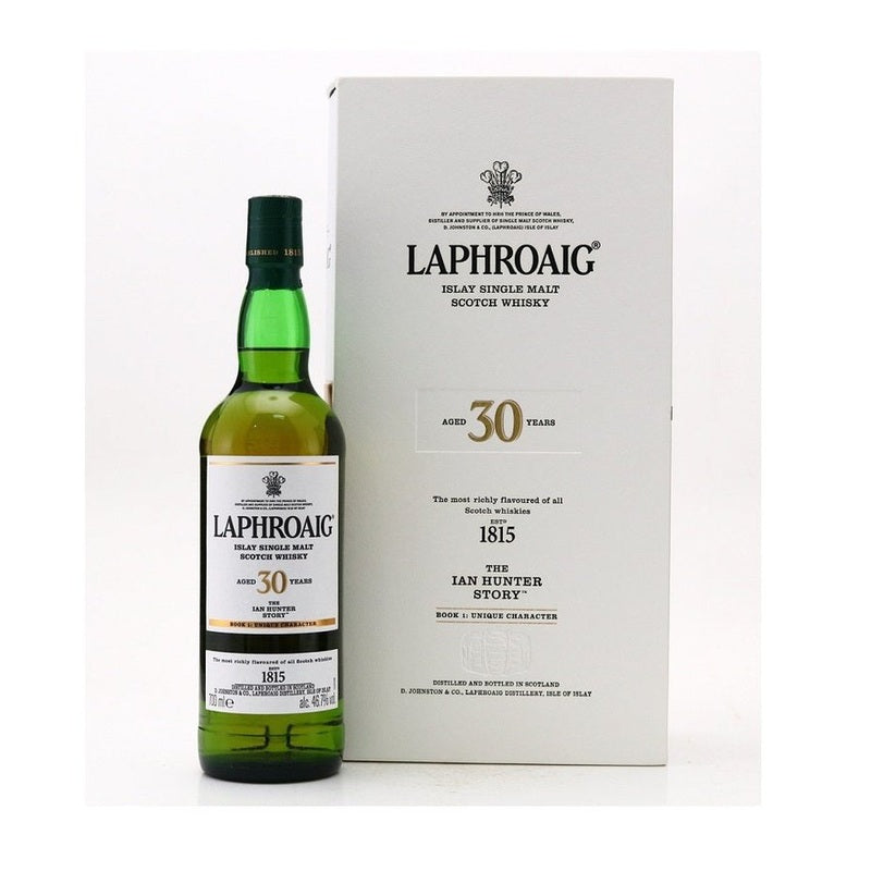 Laphroaig 30 Year Old 'The Ian Hunter Story Book 1: Unique Character' Islay Single Malt Scotch Whisky - LoveScotch.com