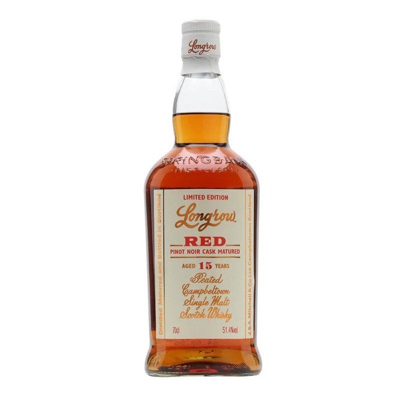 Longrow 'Red' 15 Year Old Pinot Noir Cask Matured Peated Campbeltown Single Malt Scotch Whisky - LoveScotch.com