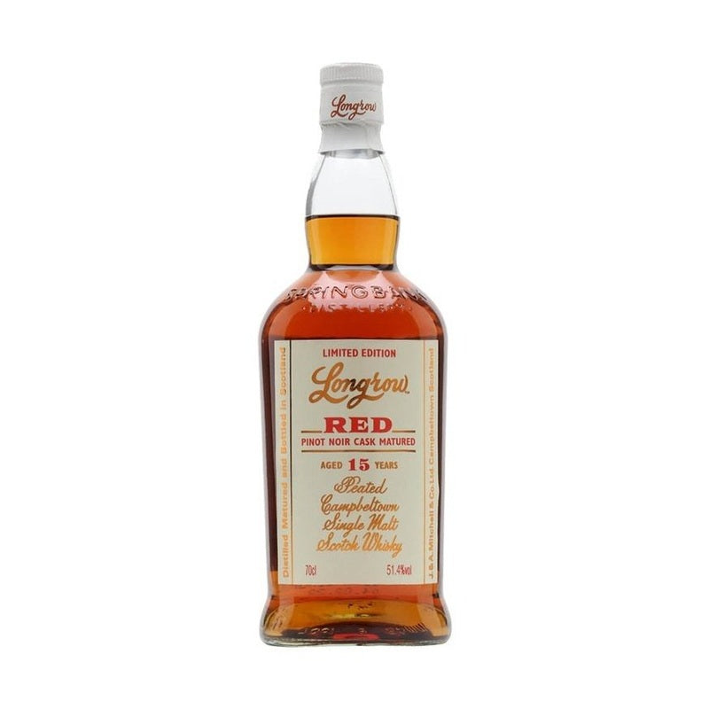 Longrow 'Red' 15 Year Old Pinot Noir Cask Matured Peated Campbeltown Single Malt Scotch Whisky - LoveScotch.com