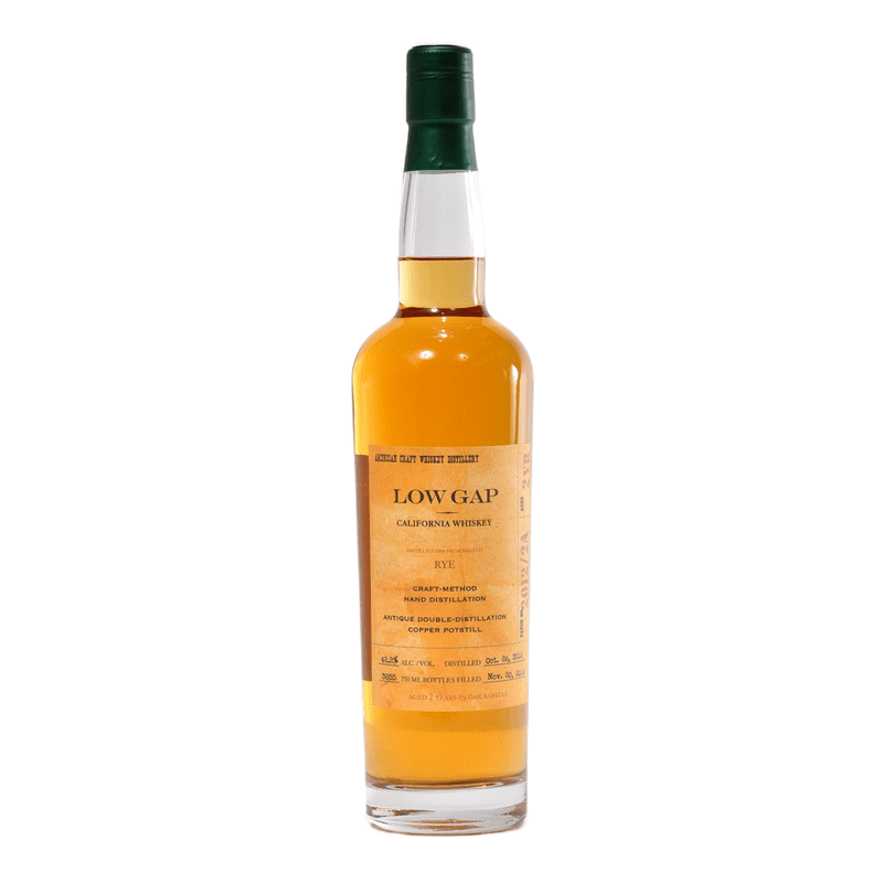 Low Gap 2 Year Old Rye California Whiskey - LoveScotch.com