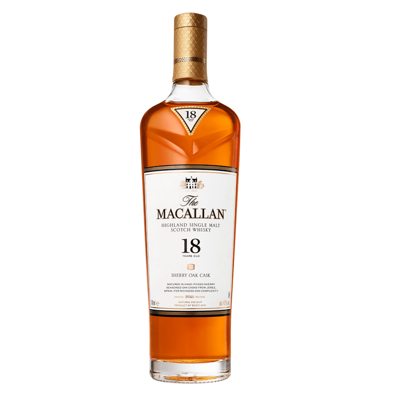 The Macallan 18 Year Old Sherry Oak Cask Highland Single Malt Scotch Whisky - LoveScotch.com