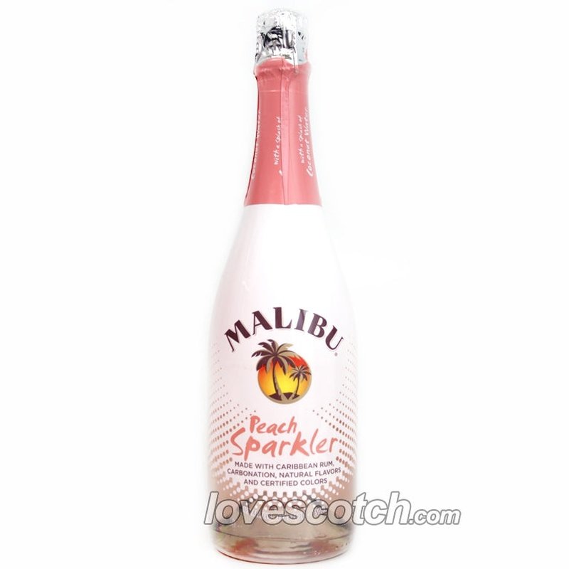 Malibu Peach Sparkling Rum - LoveScotch.com