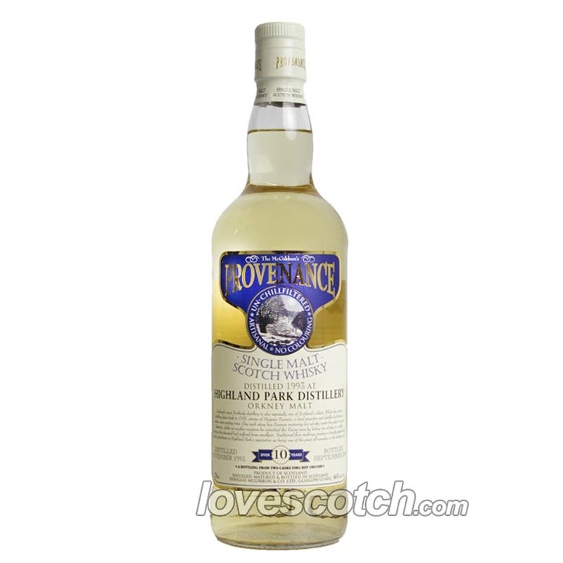 McGibbon's Provenance Highland Park 1993 Aged 10 Years - LoveScotch.com