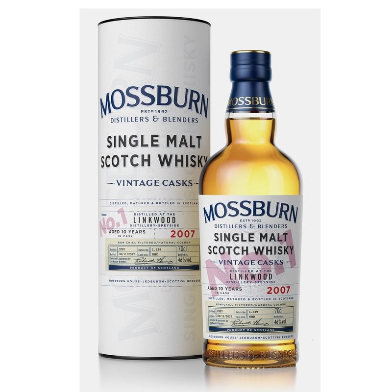 Mossburn Linkwood 10 Year Old 2007 Vintage Casks Single Malt Scotch Whisky - LoveScotch.com