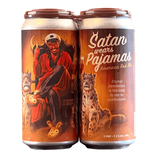 Paperback Brewing Co. Satan Wears Pajamas American Red Ale Beer 4-Pack - LoveScotch.com