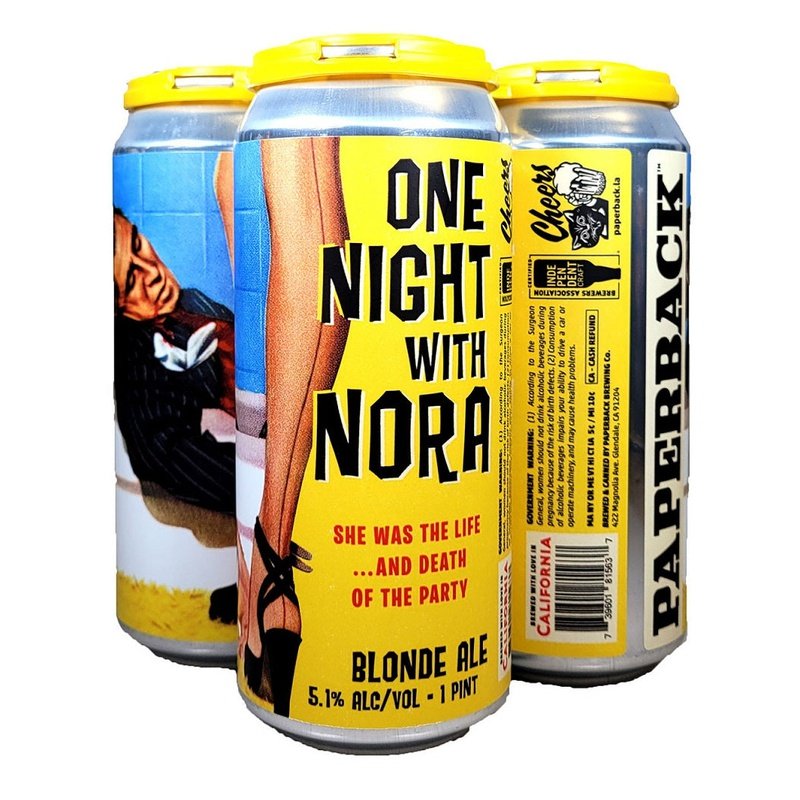 Paperback Brewing Co. One Night with Nora Blonde Ale Beer 4-Pack - LoveScotch.com