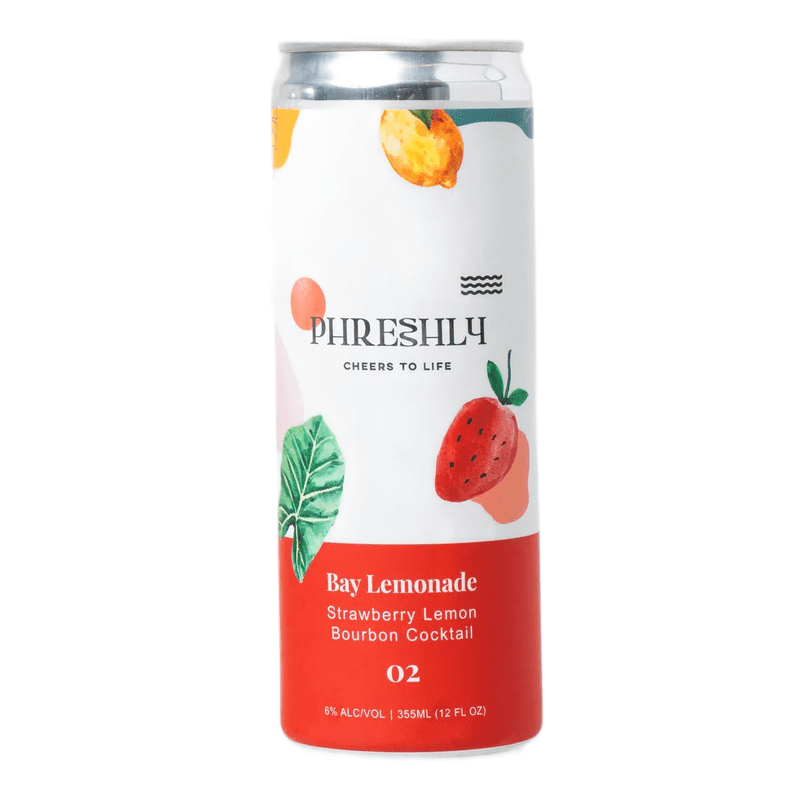 Phreshly Bay Lemonade Strawberry Lemon Bourbon Cocktail 4-Pack - LoveScotch.com