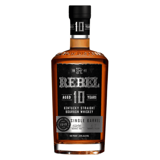 Rebel 10 Year Old Single Barrel Kentucky Straight Bourbon Whiskey - LoveScotch.com