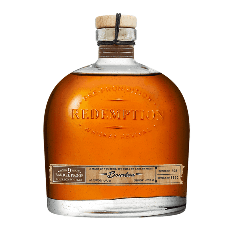 Redemption 9 Year Old Barrel Proof Bourbon Whiskey - LoveScotch.com