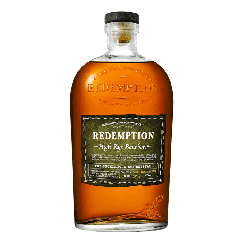 Redemption High Rye Straight Bourbon Whiskey - LoveScotch.com