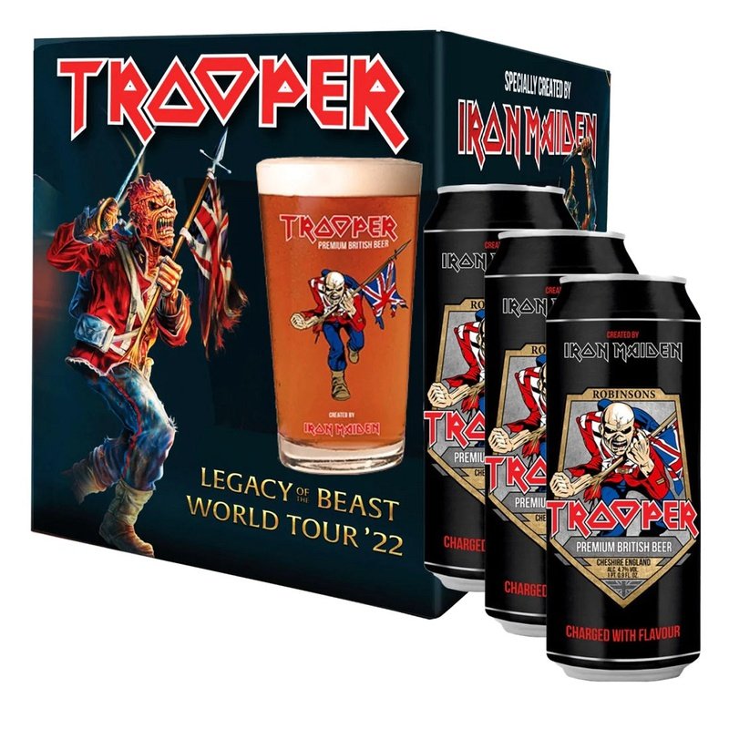 Robinsons Trooper Iron Maiden Legacy of the Beast 3-Pack w/Glass - LoveScotch.com