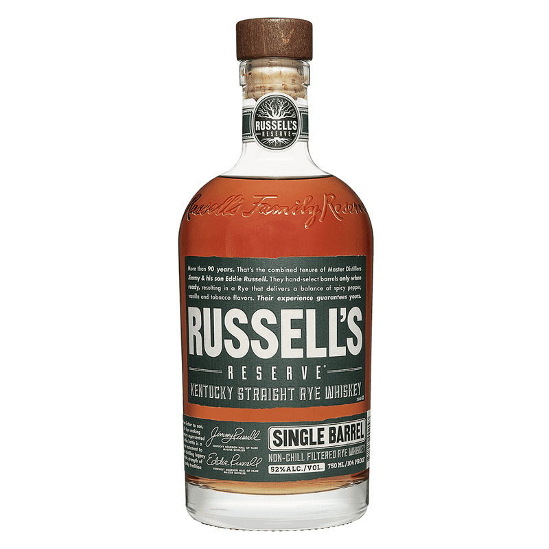 Russell's Reserve Single Barrel Kentucky Straight Rye Whiskey Green Label - LoveScotch.com
