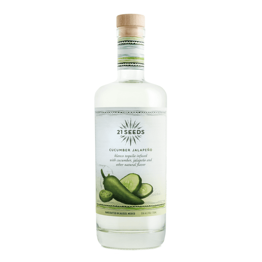 21 Seeds Cucumber Jalapeno Infused Blanco Tequila - LoveScotch.com