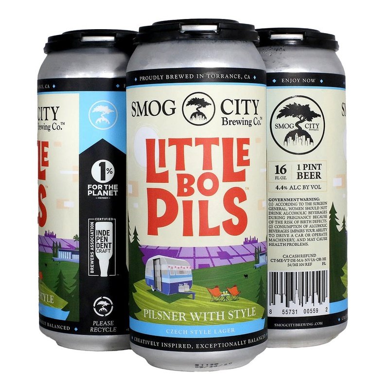 Smog City Brewing Co. 'Little Bo Pils' Pilsner Beer 4-Pack - LoveScotch.com