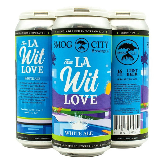 Smog City Brewing Co. From LA Wit Love White Ale Beer 4-Pack - LoveScotch.com