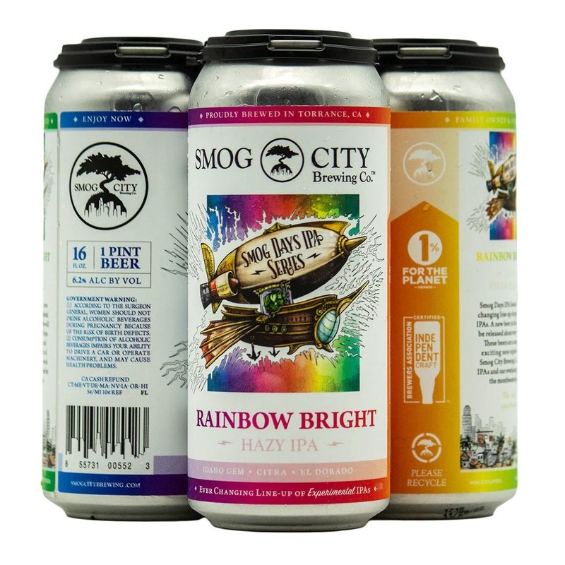 Smog City Brewing Co. Rainbow Bright Hazy IPA 4-Pack - LoveScotch.com