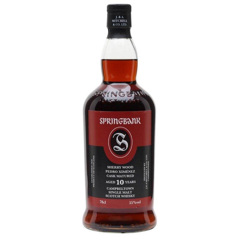 Springbank 10 Year Old Campbeltown Sherry Wood Pedro Ximénez Cask Matured Single Malt Scotch Whisky - LoveScotch.com