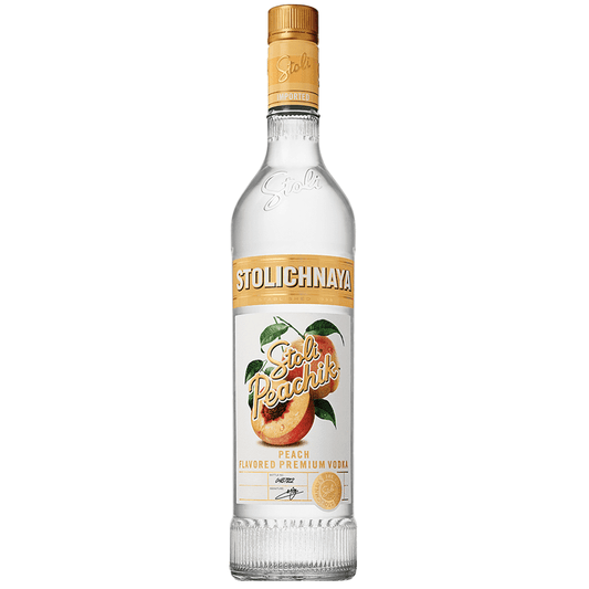 Stolichnaya Stoli 'Peachik' Peach Flavored Vodka Liter - LoveScotch.com
