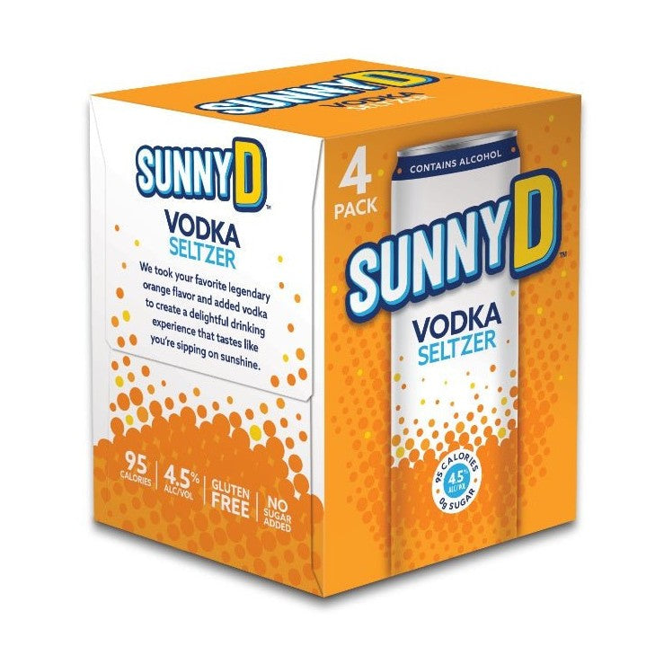 Sunny D Vodka Seltzer 4-Pack - LoveScotch.com